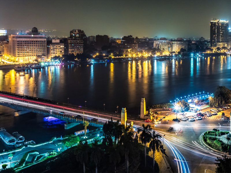 Cairo at the night in Egypt tour